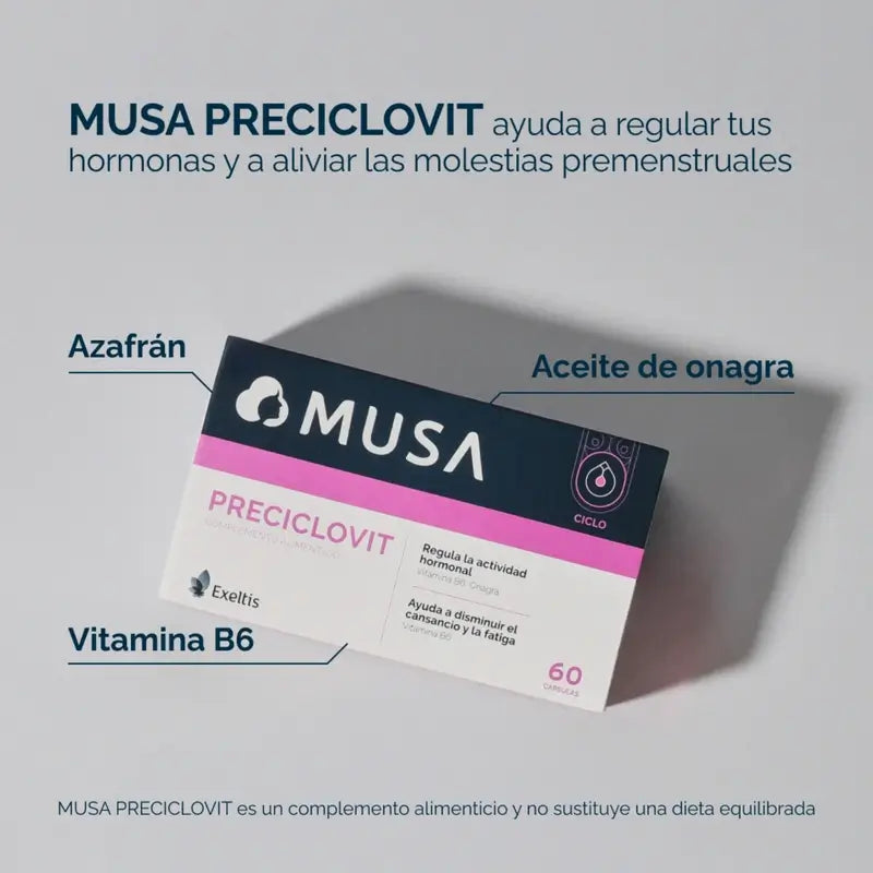 Musa Triplo Preciclovit Premenstrual , 3 x 30 capsules