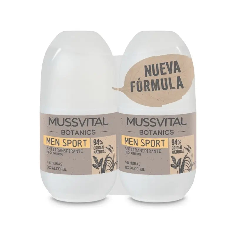 Mussvital Botanics Deo Men , 2 x 75 ml
