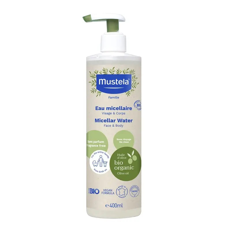 Mustela Organic Micellar Water, 400ml
