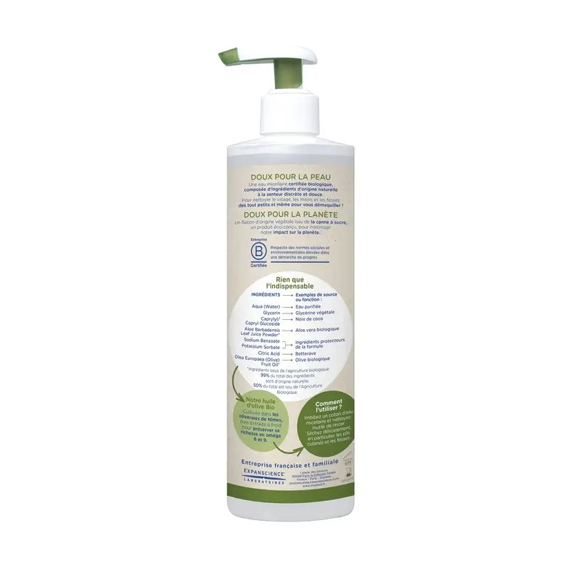 Mustela Organic Micellar Water, 400ml