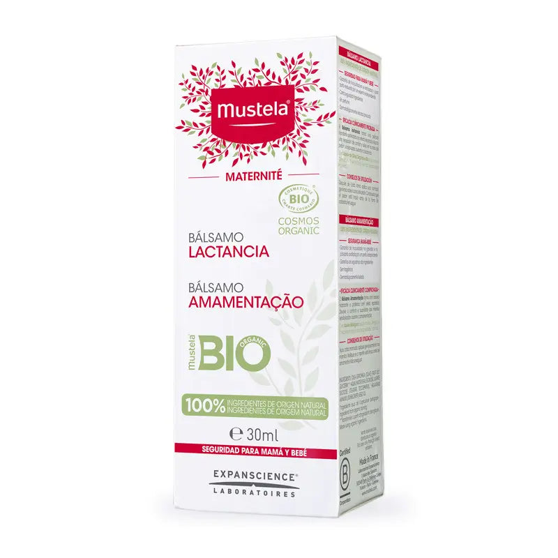 Mustela Organic Breastfeeding Balm, 30ml tube