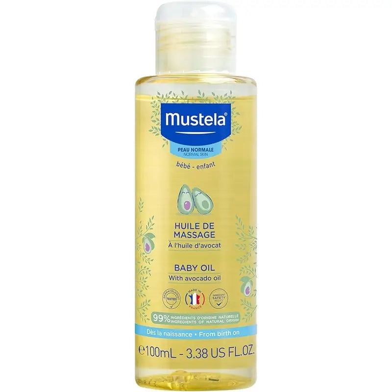 Mustela Massage Oil with Avocado Bio, 100 ml