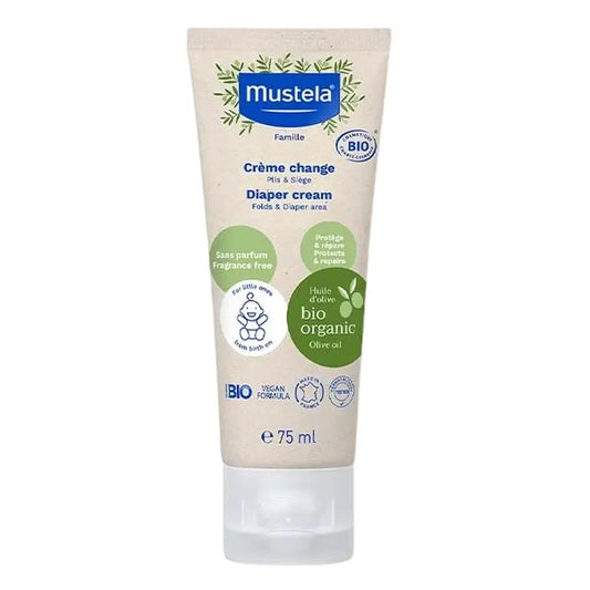 Mustela Organic Nappy Cream, 75 ml tube