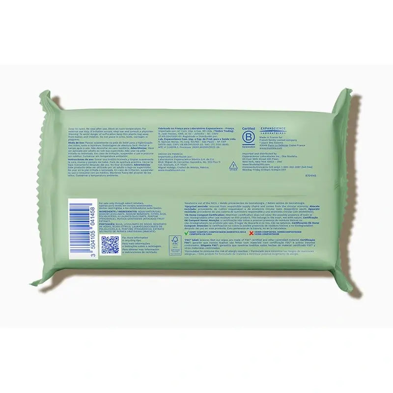 Mustela Cleansing Wipes with Avocado Bio, 60 units