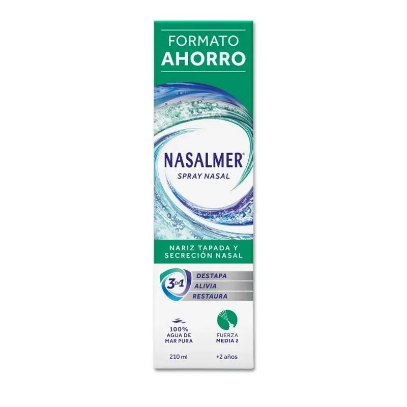 Nasalmer Medium Strength, Daily Nasal Hygiene & Relief, 210 Ml Spray