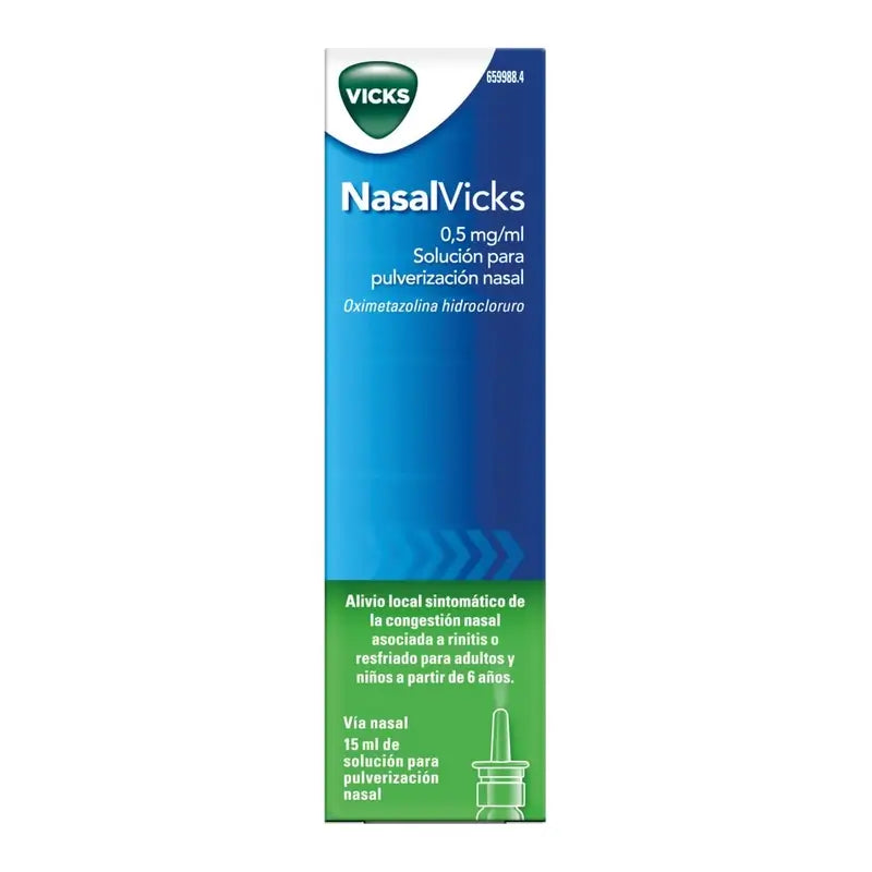 Nasalvicks 0.5 mg/ml Nasal Nebuliser, 15 ml