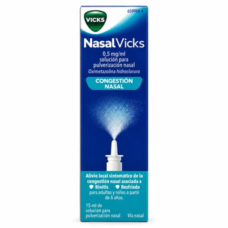 Nasalvicks 0.5 mg/ml Nasal Nebuliser, 15 ml