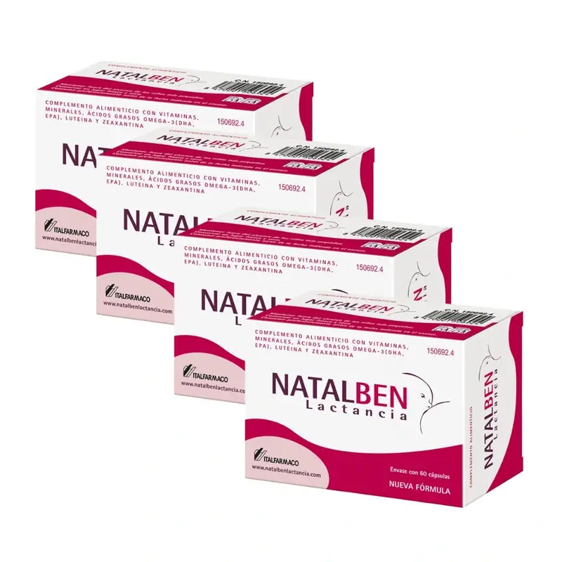 Natalben Lactation , 4 x 60 capsules