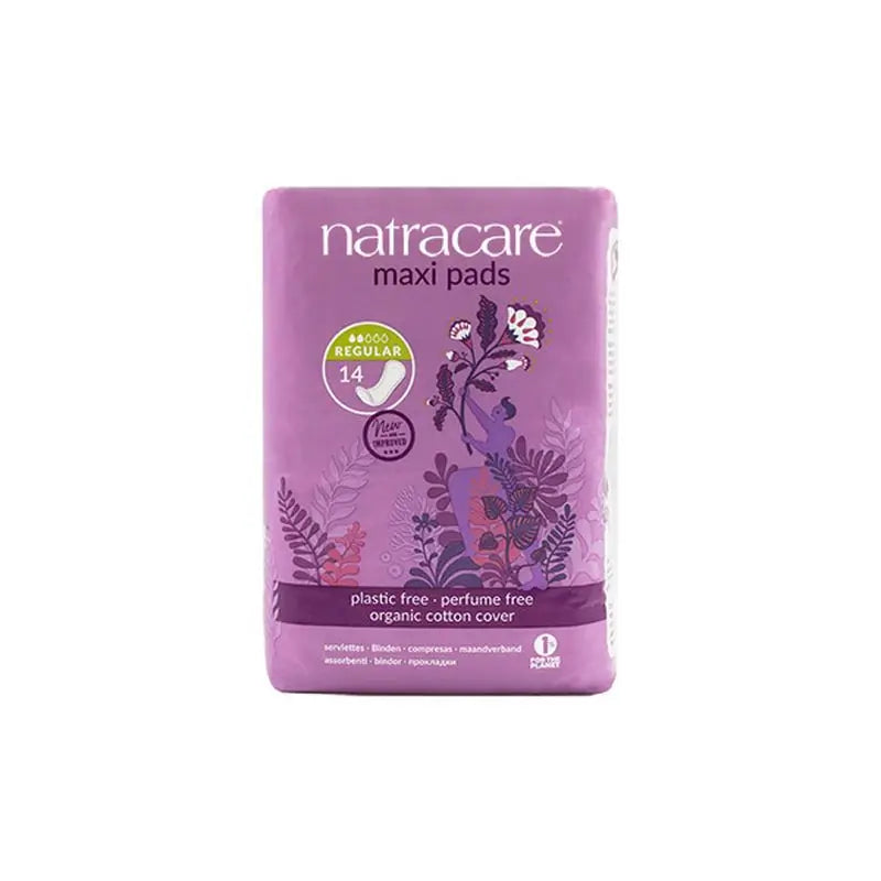 Natracare Regular Wingless Pad , 14 pcs