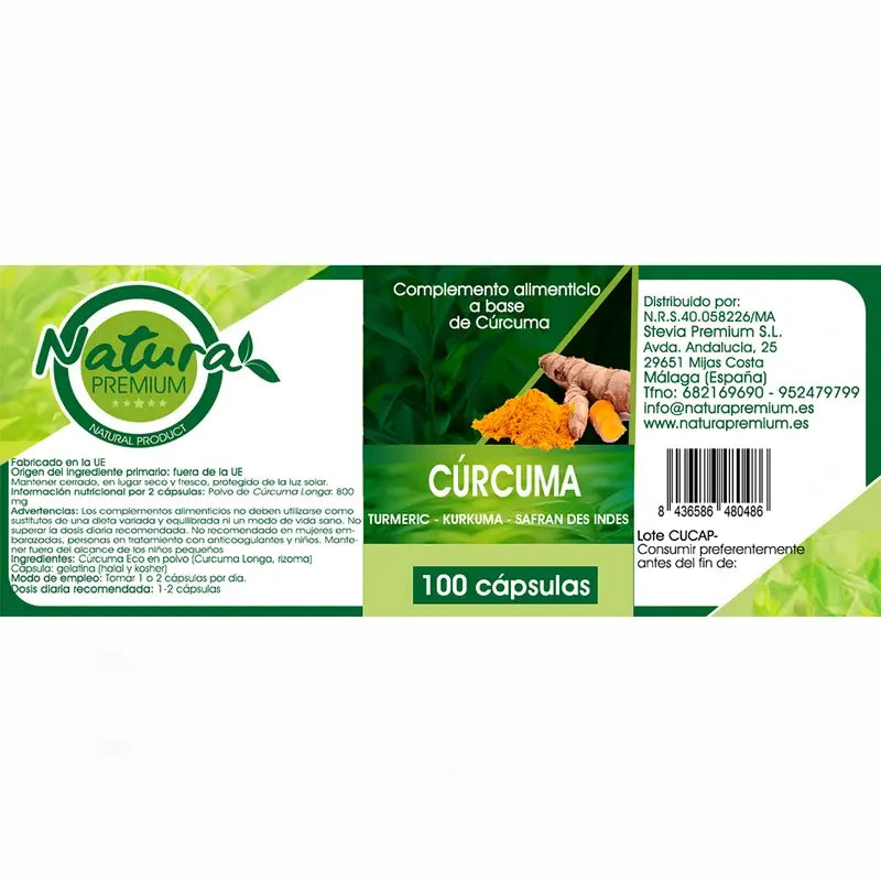 Natura Premium Curcuma Capsules , 100 units