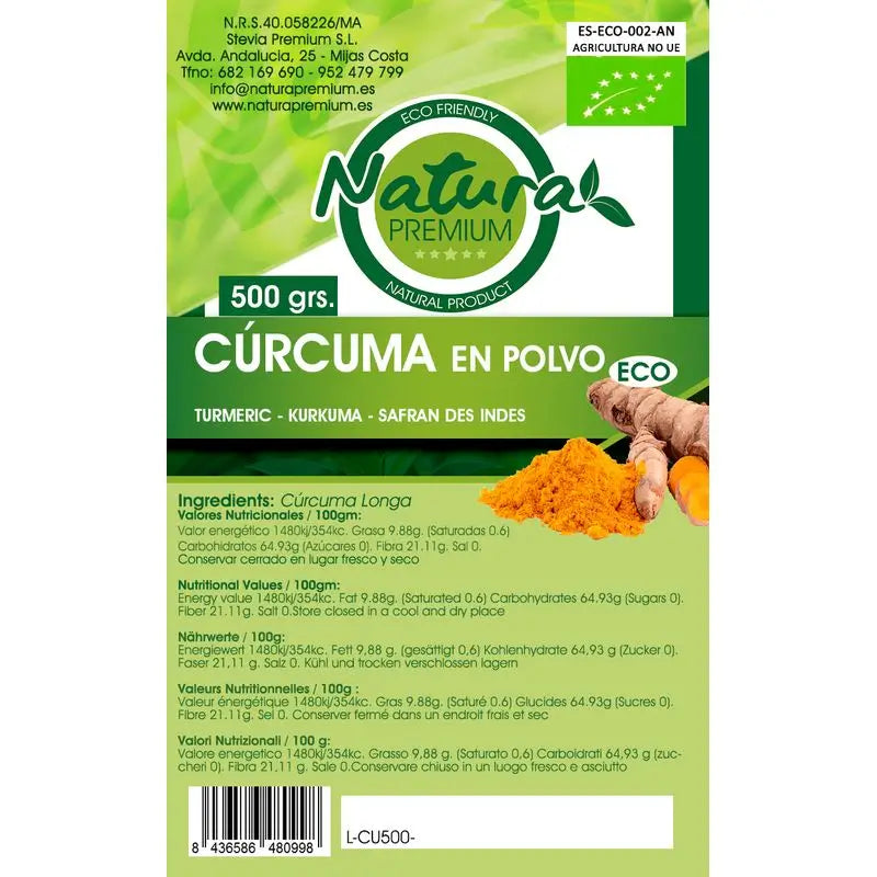 Natura Premium Organic Turmeric Powder, 500 g
