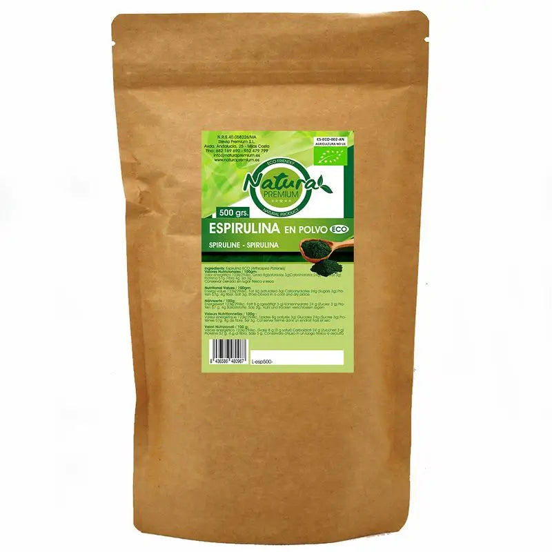 Natura Premium Organic Spirulina Powder , 500 gr