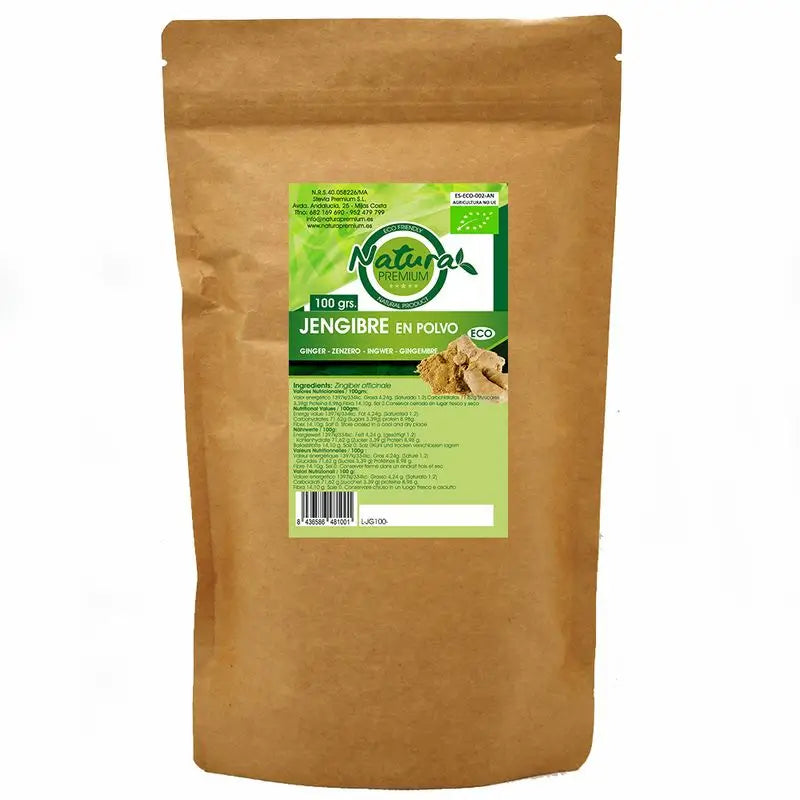 Natura Premium Ginger Powder Bio , 125 gr