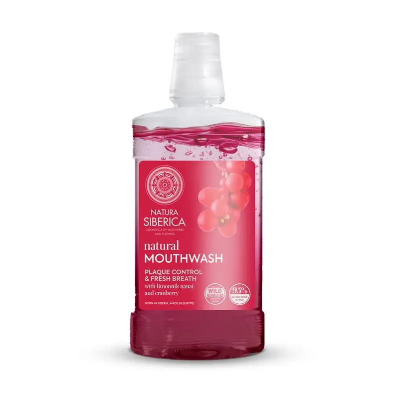 Natura Siberica Oral Care Natural Mouthwash Schizandra & Cranberry Na, 520 ml