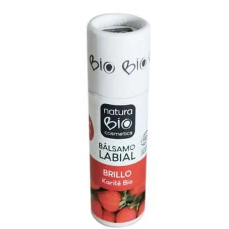 Naturabio Cosmetics Lip Gloss Lip Balm Shea-Strawberry 9,5Gr.