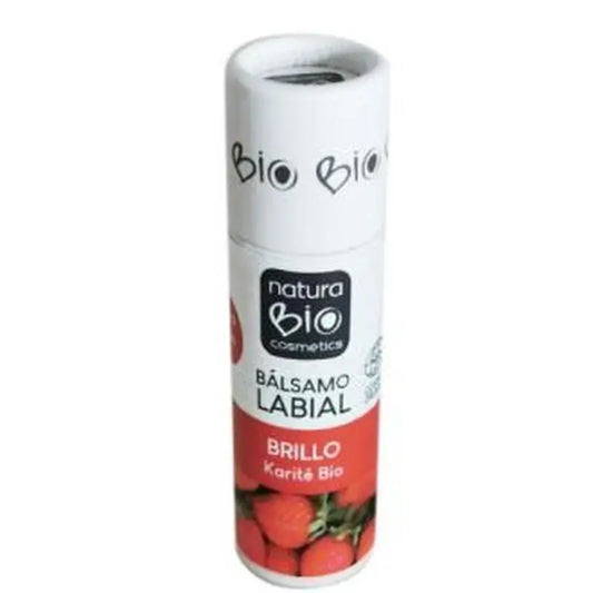 Naturabio Cosmetics Lip Gloss Lip Balm Shea-Strawberry 9,5Gr.