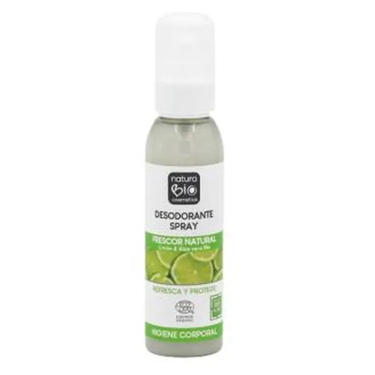 Naturabio Cosmetics Natural Lemon-Aloe Freshness Deodorant Spray 100M
