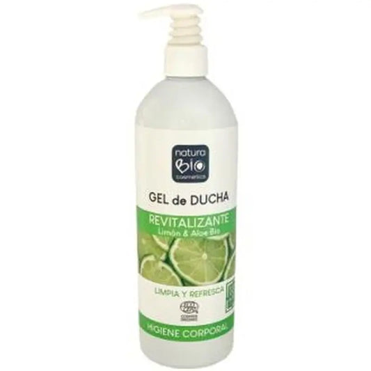 Naturabio Cosmetics Revitalising Shower Gel Lemon-Aloe 740Ml. Bio