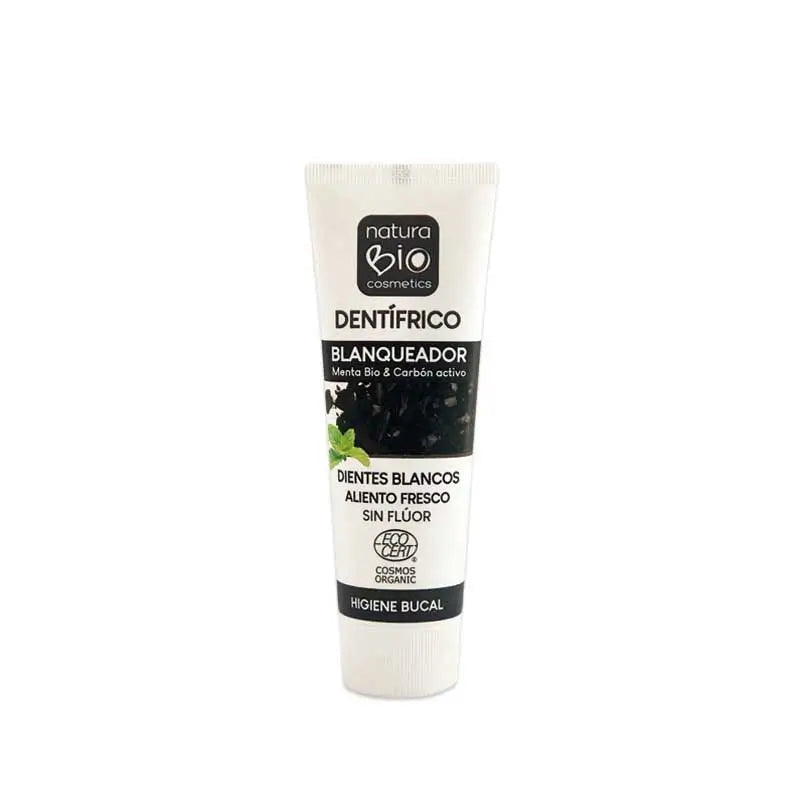 Naturabio Bio Mint & Carbon Activ Whitening Toothpaste , 75 ml