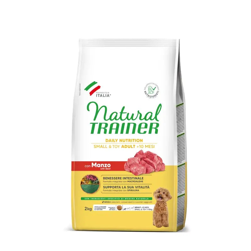 Natural Trainer Canine Adult Mini Beef 2kg, dog food for dogs