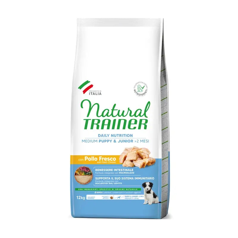 Natural Trainer Canine Puppy Junior Medium 12Kg, dog food