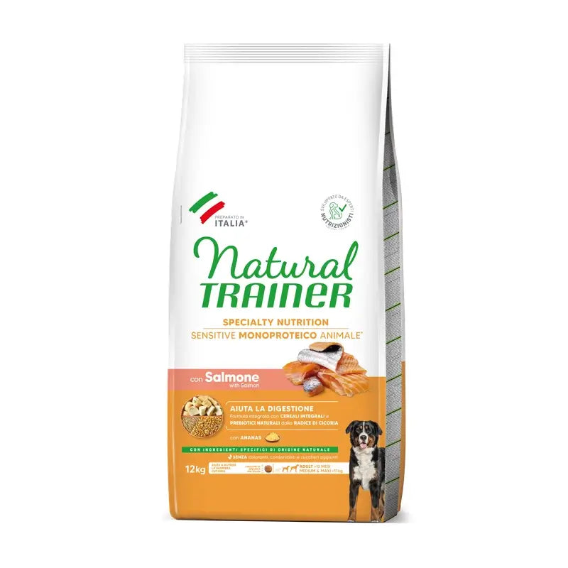 Natural Trainer Canine S/Gluten Adult Salmon, 12 kg, dog food