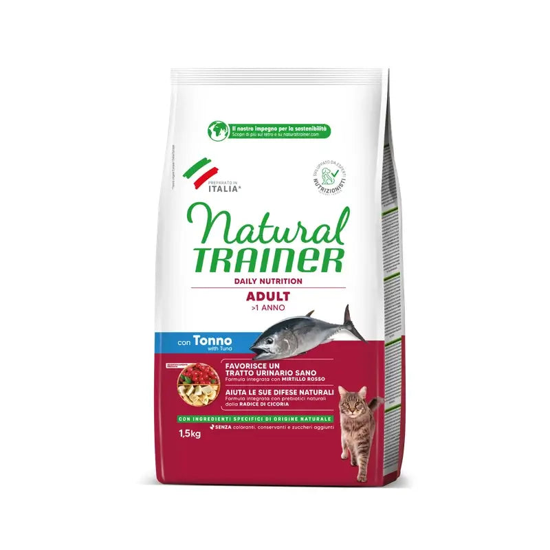 Natural Trainer Feline Adult Tuna 1,5Kg, cat food