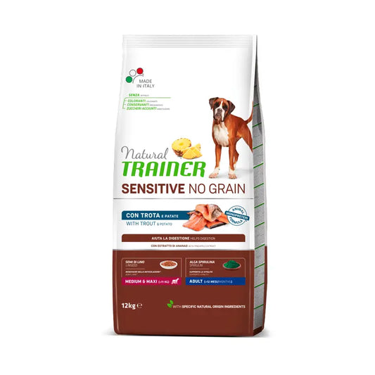 Natural Trainer Dog Food, Medium, With Chicken, Superpremium, 12 kg