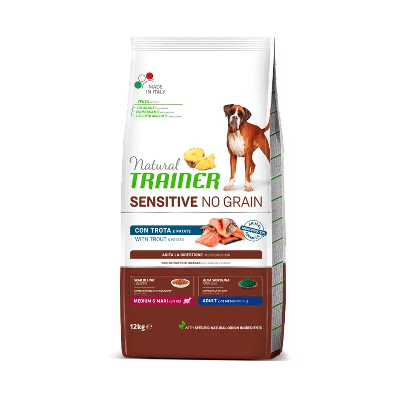 Natural Trainer Dog Food, Medium, With Chicken, Superpremium, 12 kg