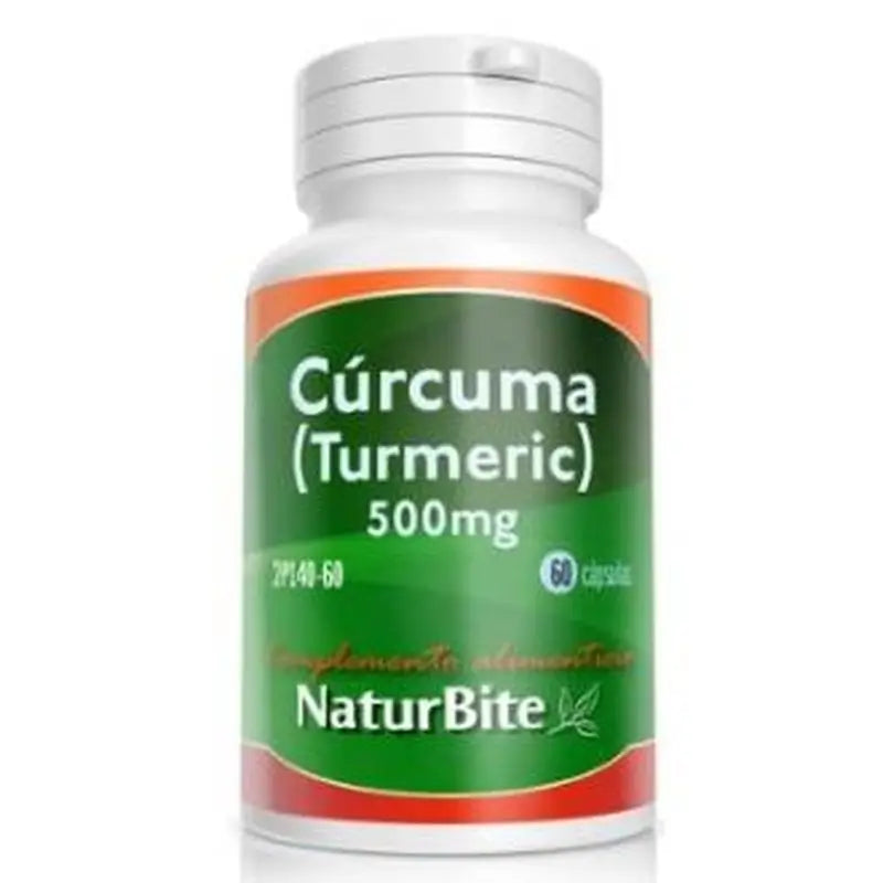Naturbite Turmeric (Curcuma) 500Mg. 60 Capsules