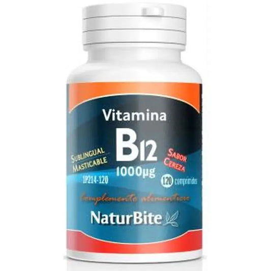 Naturbite Vitamin B12 Cyanocobalamin 1000µg 120 Tabletsmast.