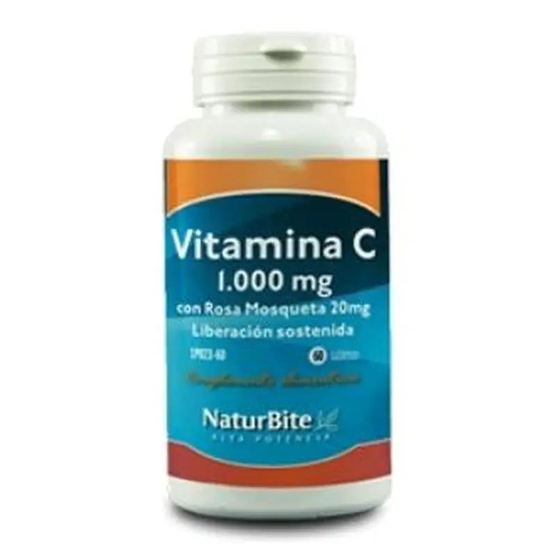 Naturbite Vitamin C 1000Mg.with Rosehip 20Mg. 180 Tablets
