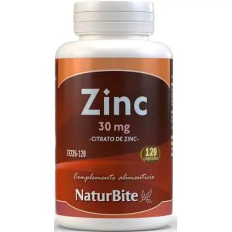 Naturbite Zinc Citrate 30Mg 120 Capsules