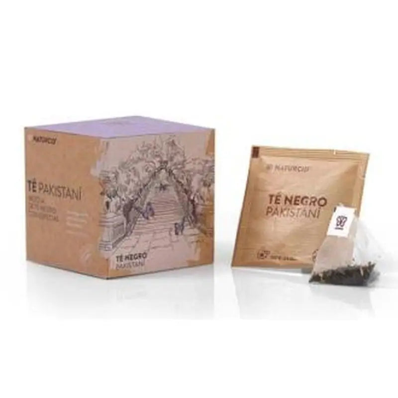 Naturcid Black Tea Pakistani Infusion 10Piramides. Eco