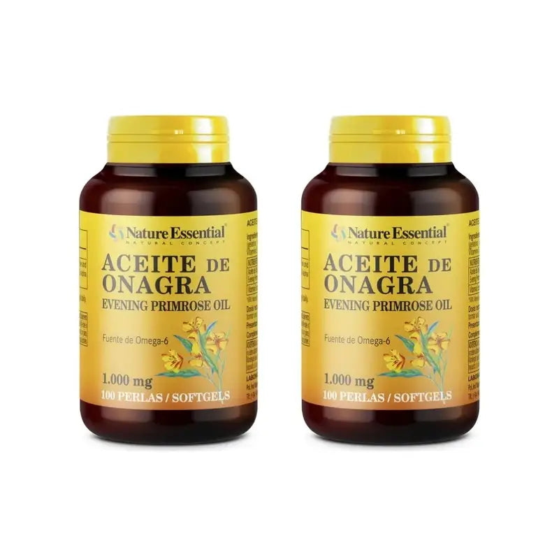 Nature Essential Evening Primrose Oil 1000 Mg (10% Gla) , 2X100 Pearls