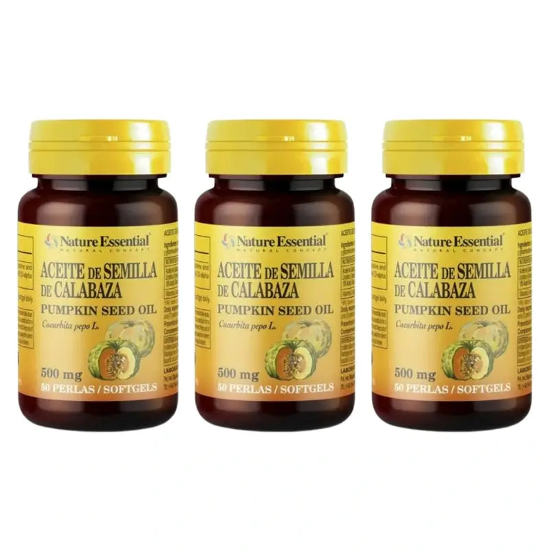 Nature Essential Pumpkin Seed Oil Pack 3 x 50 pearls