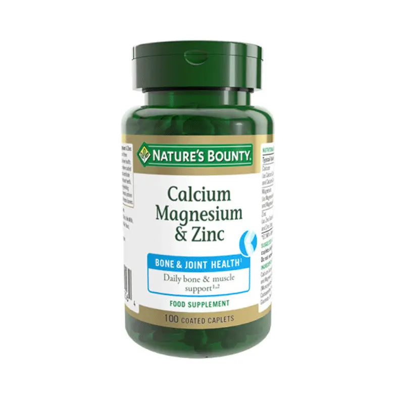 Nature's Bounty Calcium Magnesium & Zinc 100 Film Coated Tablets
