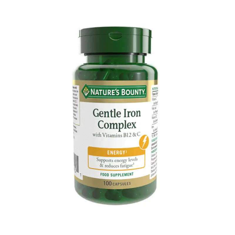 Nature'S Bounty-Iron Gentle Complex with Vitamins C and B12 - 100 capsules