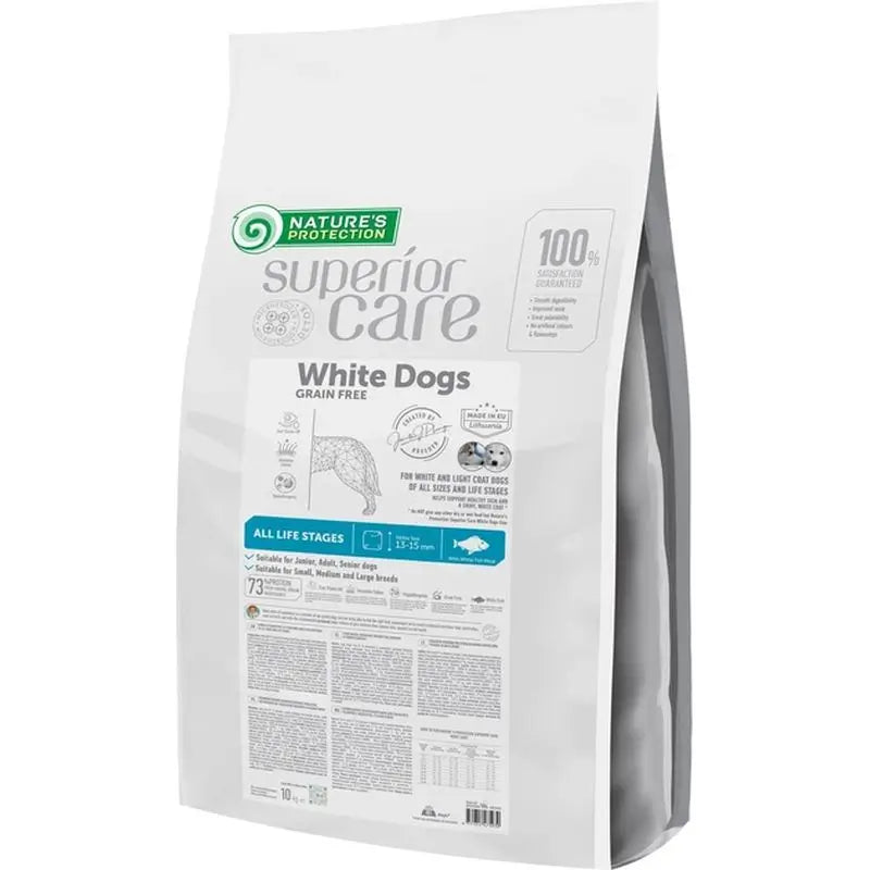 Natures P White Dog Adult Fish Grainfree 10Kg