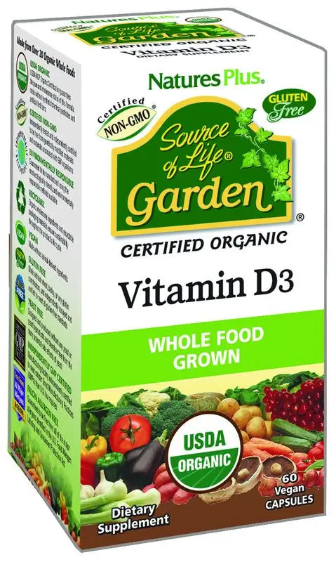 Natures Pl Garden Vitamin D3, 60 Capsules