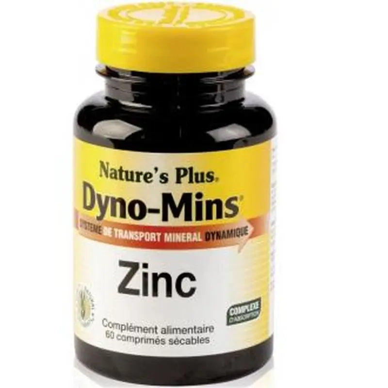 Natures Plus Dyno-Mins Zinc 15Mg, 60 Tablets.