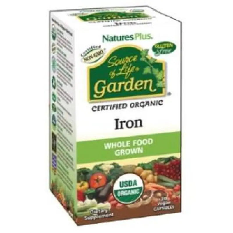 Natures Plus Garden Source Of Life Iron Iron Iron, 30 Capsules