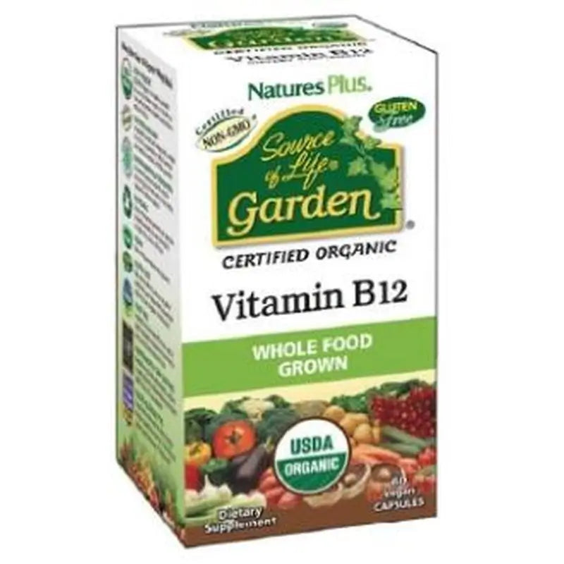 Natures Plus Garden Source Of Life Vitamin B12 60Cap.