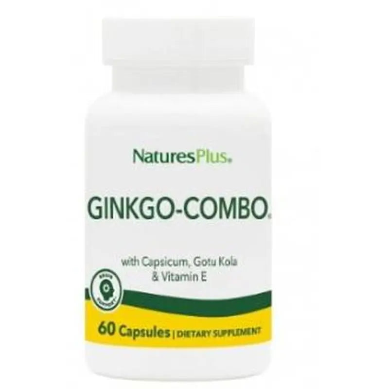 Natures Plus Ginkgo-Combo 60 Caps.