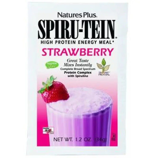 Natures Plus Spiru-Tein Strawberry 34Gr.Sbrs.