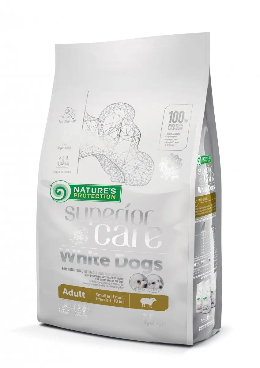Natures Protection Superior Care White Dogs Adult Small Dogs & Mini Lamb 4Kg