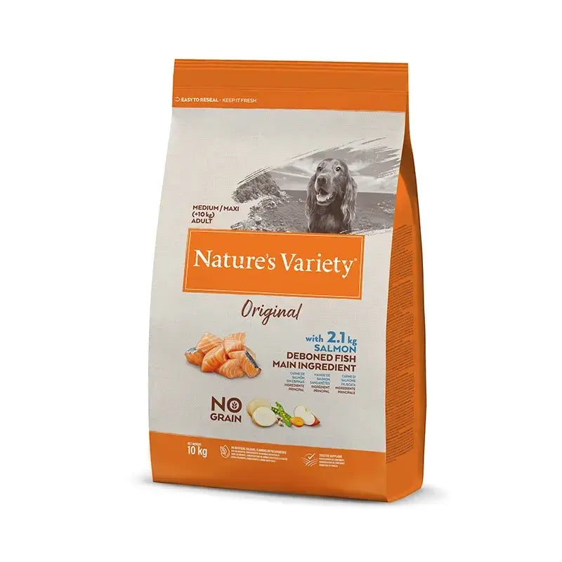 Nature'S Variety Canine Adult Original Med Max Salmon, 10 kg, dog food