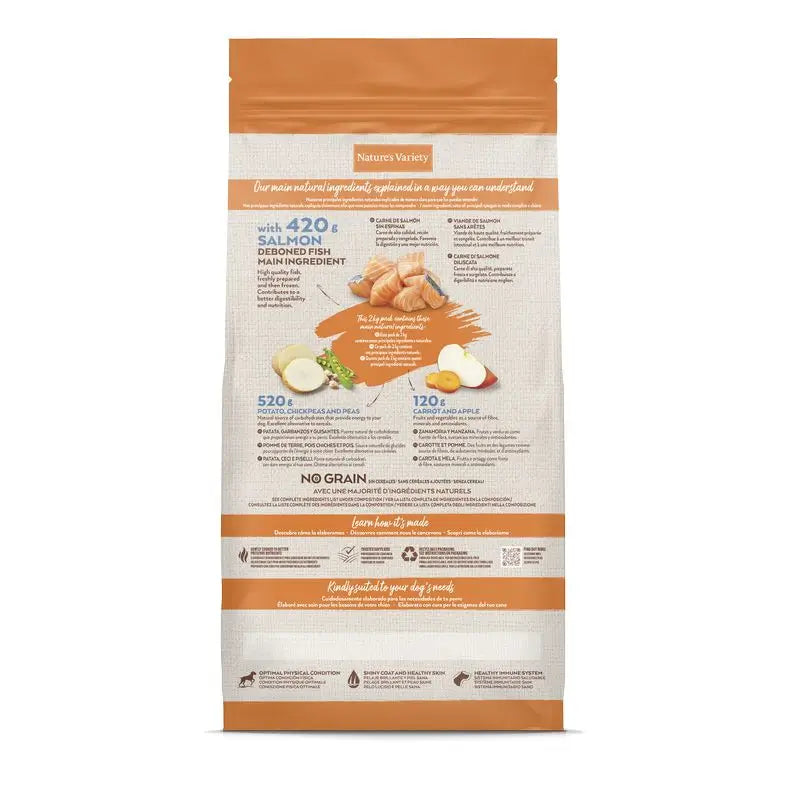 Nature'S Variety Canine Adult Original Med Max Salmon 2Kg, dog food