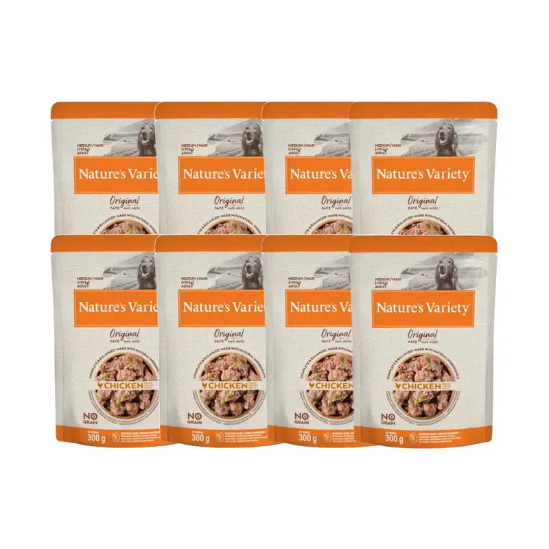 Nature'S Variety Canine Adult Original Pate Med Max Chicken, 8 x 300 g, wet dog food