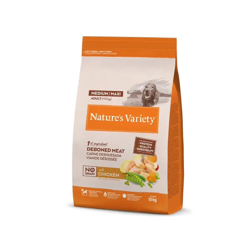 Nature'S Variety Canine Adult Selected Med/Max Chicken, 10 kg, dog food